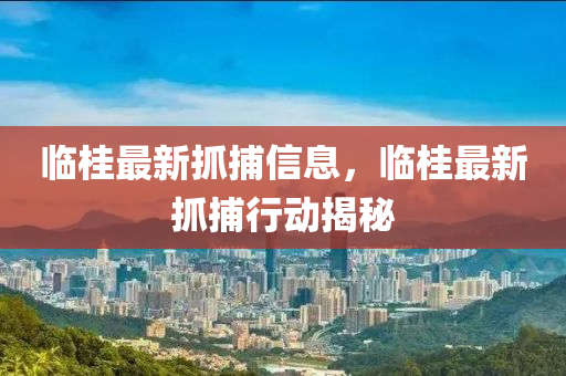 临桂最新抓捕中山市多米克自动化设备有限公司信息,临桂最新抓捕行动揭秘