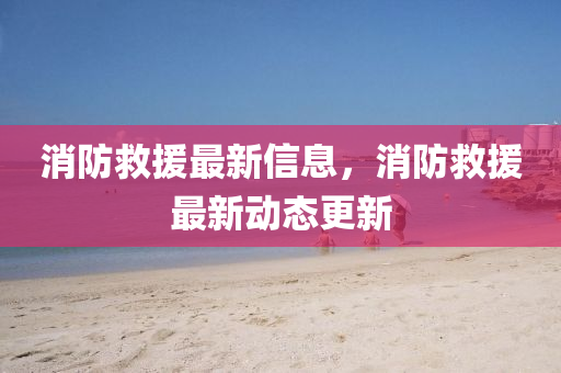 消防救援最新信息,消防救援最新动态更新中山市多米克自动化设备有限公司