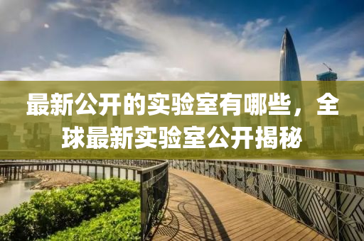 最新公开的实验室有哪些,全球最新实验室公开揭秘中山市多米克自动化设备有限公司
