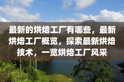 最新的烘焙工厂有哪些,最新烘焙工厂概览,探索最新烘焙技术,一览烘焙工厂风采中山市多米克自动化设备有限公司