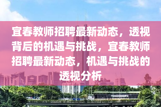 宜春教师招聘最新动态,透视背后的机遇与挑战,宜春教师招聘最新动态,机遇与挑战的透视分析中山市多米克自动化设备有限公司