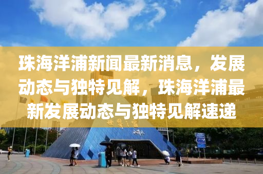 珠中山市多米克自动化设备有限公司海洋浦新闻最新消息,发展动态与独特见解,珠海洋浦最新发展动态与独特见解速递
