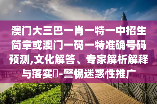 澳门大三巴一肖一特一中招生简章或澳门一码一特准确号码中山市多米克自动化设备有限公司预测,文化解答、专家解析解释与落实-警惕迷惑性推广