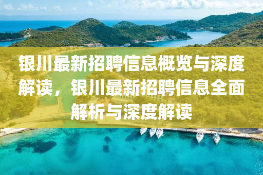 银川最新招聘信息概览与深度解读,银川最新招聘信息全面解析与深度解读中山市多米克自动化设备有限公司