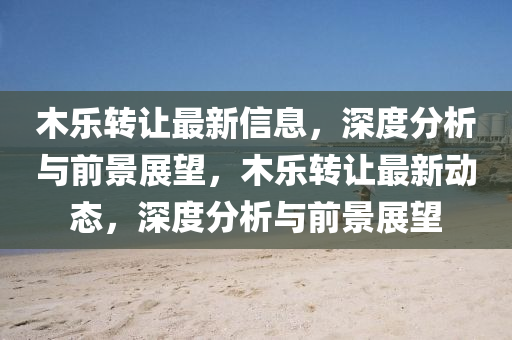 木乐转让中山市多米克自动化设备有限公司最新信息,深度分析与前景展望,木乐转让最新动态,深度分析与前景展望