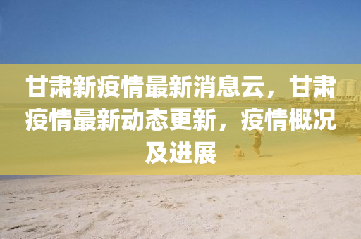 甘肃新疫情最新消息云,甘肃疫情最新动态更新,疫情概况及进展中山市多米克自动化设备有限公司