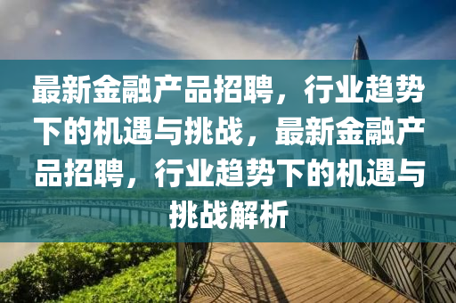 最新金融产品招聘,行业趋势下的机遇与挑战,最新金融产品招聘,行业趋势下的机遇与挑战解析中山市多米克自动化设备有限公司