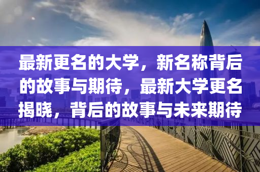 最新更名的大学,新名称背后的故事与期待,最新大学更名揭晓,背后的故事与未来期待中山市多米克自动化设备有限公司